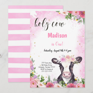 Invitation à l'anniversaire de la vache