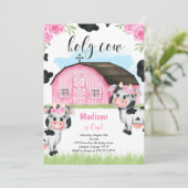 Invitation à l'anniversaire de la vache (Debout devant)