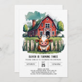 Invitation à l'anniversaire de la vache sainte (Devant / Derrière)