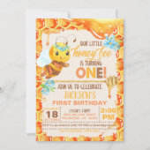 Invitation à l'anniversaire de l'abeille (Devant)