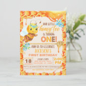 Invitation à l'anniversaire de l'abeille (Debout devant)