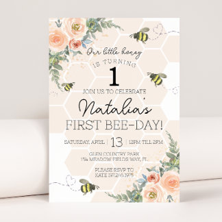 Invitation à l'anniversaire de l'abeille