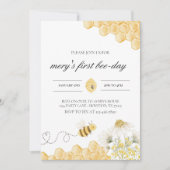 Invitation à l'anniversaire de l'abeille (Devant)