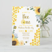 Invitation à l'anniversaire de l'abeille Invitatio (Debout devant)