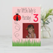 Invitation à l'anniversaire de Ladybug (Debout devant)