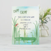 Invitation à l'anniversaire de l'alligator (Debout devant)