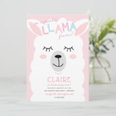 Invitation à l'anniversaire de l'Alpace Llama (Debout devant)