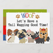 Invitation à l'anniversaire de l'animal (Devant / Derrière)