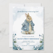 Invitation à l'anniversaire de lapin, un lapin.... (Devant)