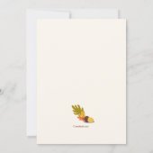 Invitation à l'anniversaire de l'arbre de forêt (Dos)