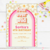 Invitation à l'anniversaire de l'arc-en-ciel quatr