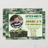 Invitation à l'anniversaire de l'Armée (Devant / Derrière)