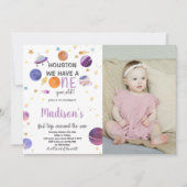 Invitation à l'anniversaire de l'astronaute avec p (Devant)