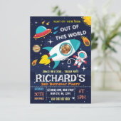 Invitation à l'anniversaire de l'astronaute avec p (Debout devant)