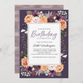 Invitation à l'anniversaire de l'automne de la pêc (Devant / Derrière)