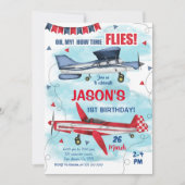 Invitation à l'anniversaire de l'avion (Devant)