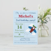 Invitation à l'anniversaire de l'avion (Debout devant)