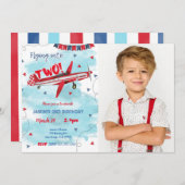 Invitation à l'anniversaire de l'avion (Devant / Derrière)