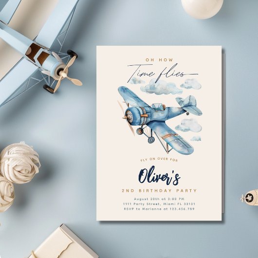 Invitation à l'anniversaire de l'avion | Avion Vin