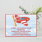 Invitation à l'anniversaire de l'avion rouge (Debout devant)