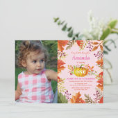 Invitation à l'anniversaire de l'Citrouille d'auto (Debout devant)