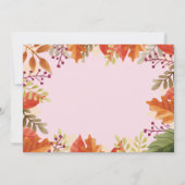 Invitation à l'anniversaire de l'Citrouille d'auto (Dos)