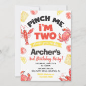 Invitation à l'anniversaire de l'écrevisse | 2e an (Devant)