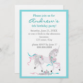 Invitation à l'anniversaire de l'enfant (Devant / Derrière)