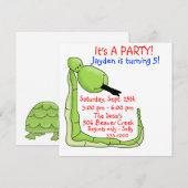 Invitation à l'anniversaire de l'enfant (Devant / Derrière)