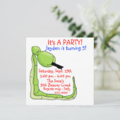 Invitation à l'anniversaire de l'enfant (Debout devant)