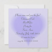 Invitation à l'anniversaire de l'enfant agneau et  (Dos)