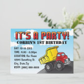 Invitation à l'anniversaire de l'enfant du camion- (Debout devant)