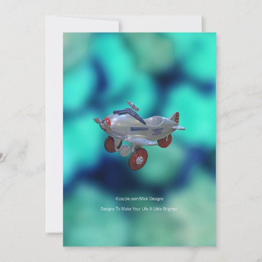 Invitation à l'anniversaire de l'enfant, n'importe (Dos)