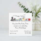 Invitation à l'anniversaire de l'enfant personnali (Debout devant)