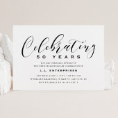 Invitation à l'anniversaire de l'entreprise