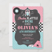 Invitation à l'anniversaire de les années 50 Fifti (Devant)