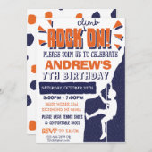 Invitation à l'anniversaire de l'Escalade Rock per (Devant / Derrière)