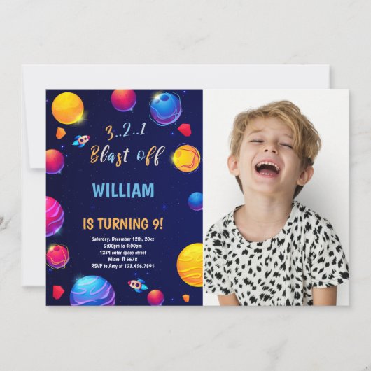 Invitation à l'anniversaire de l'espace extra-atmo (Devant)