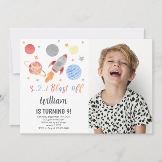 Invitation à l'anniversaire de l'espace extra-atmo (Devant)