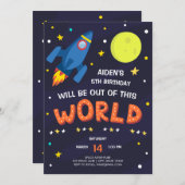 Invitation à l'anniversaire de l'espace extra-atmo (Devant / Derrière)