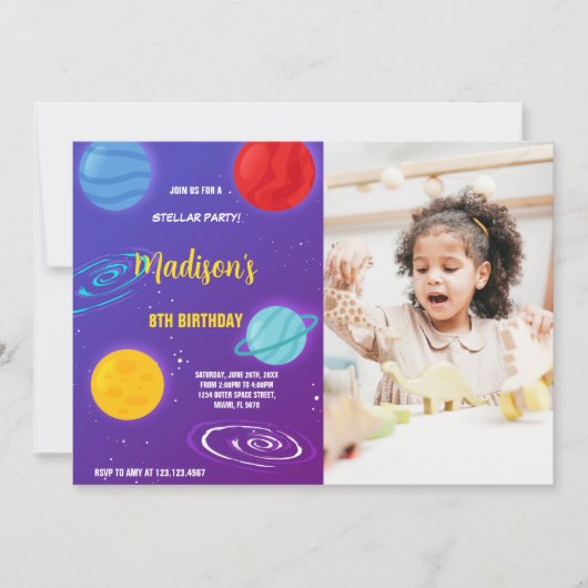 Invitation à l'anniversaire de l'espace extra-atmo (Devant)