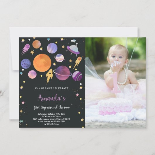 Invitation à l'anniversaire de l'espace extra-atmo (Devant)