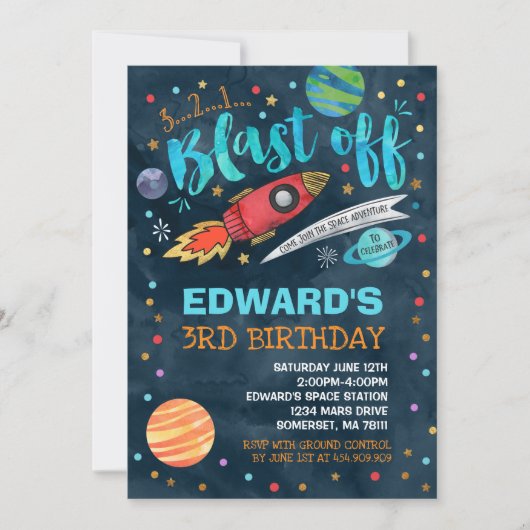 Invitation à l'anniversaire de l'espace Partie spa (Devant)