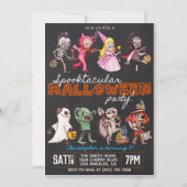 Invitation à l'anniversaire de l'Halloween Spookta (Devant)