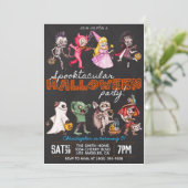 Invitation à l'anniversaire de l'Halloween Spookta (Debout devant)