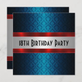 Invitation à l'anniversaire de l'homme (Devant / Derrière)