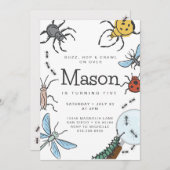 Invitation à l'anniversaire de l'insecte ・ Invitat (Devant / Derrière)