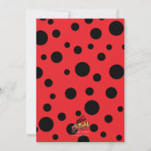 Invitation à l'anniversaire de Little Lady Bug (Dos)