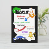 Invitation à l'anniversaire de Lizard (Debout devant)