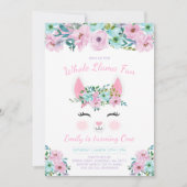 Invitation à l'anniversaire de Llama Fun Party (Devant)